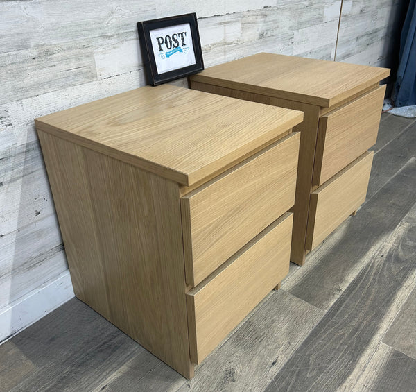 Oak Veneer Nightstands