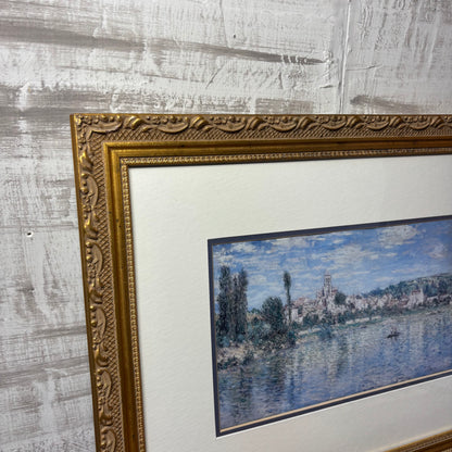 Toscano Vetheuil In Summer Framed Canvas Painting