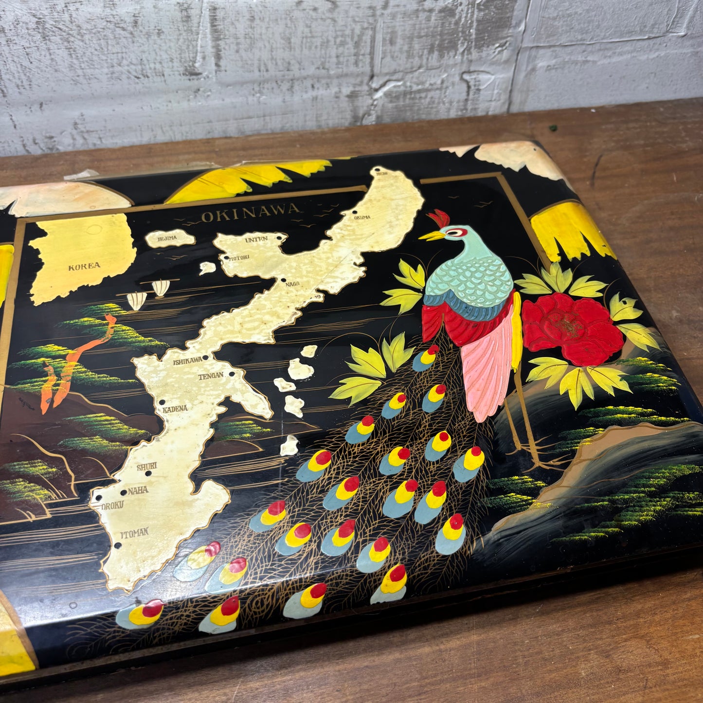 Vinatge Japanese Okinawa Hand Painted Photo Album