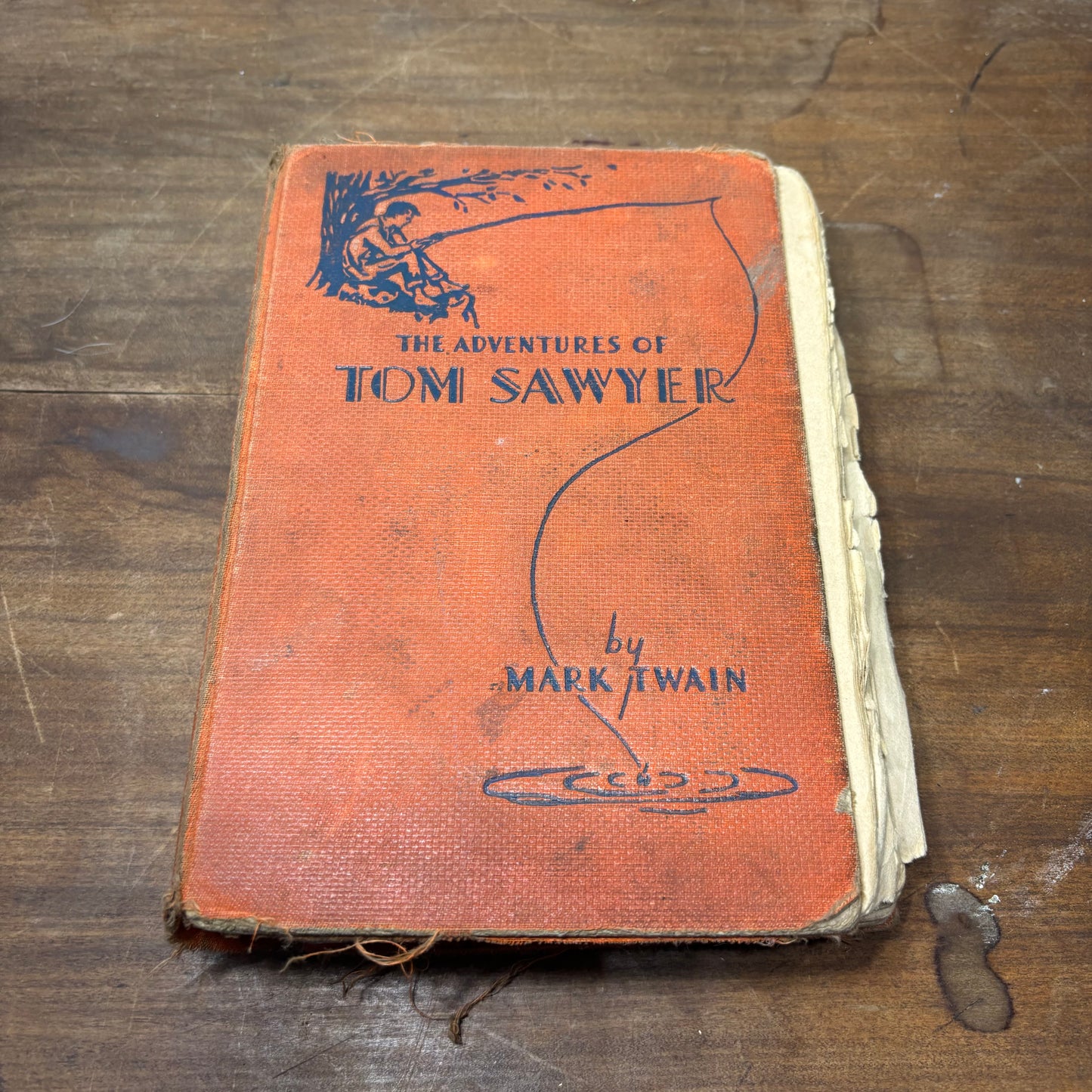 Antique 1920 Hardcover Edition Of The Adventures of Tom Sawyer by Mark Twain