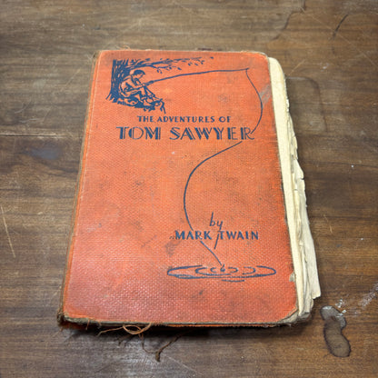 Antique 1920 Hardcover Edition Of The Adventures of Tom Sawyer by Mark Twain