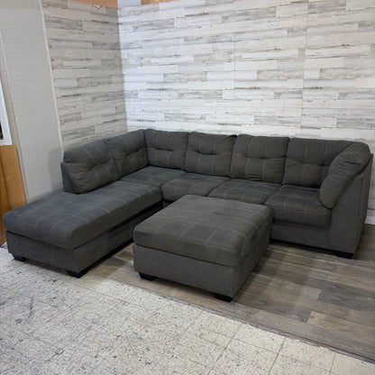 Gray 3pc Ashley Sectional Couch