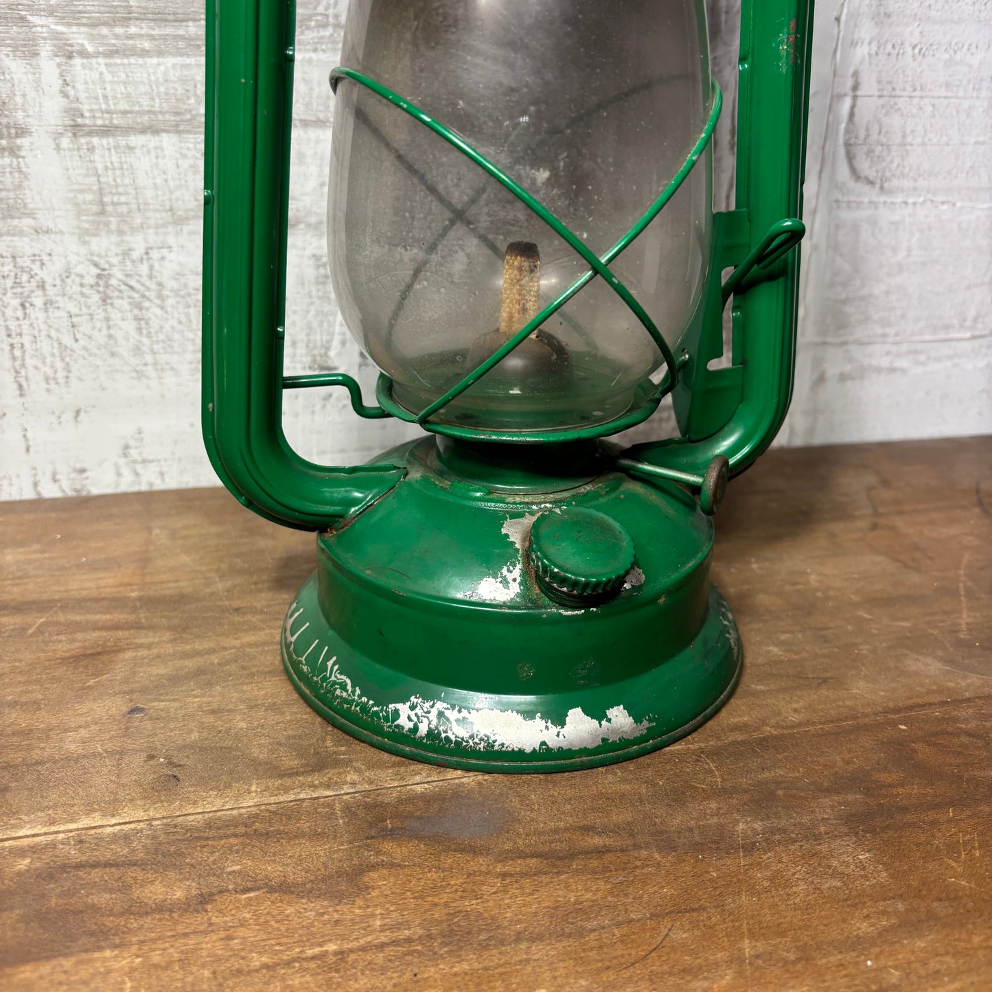 Vintage Green Kerosene Oil Lantern