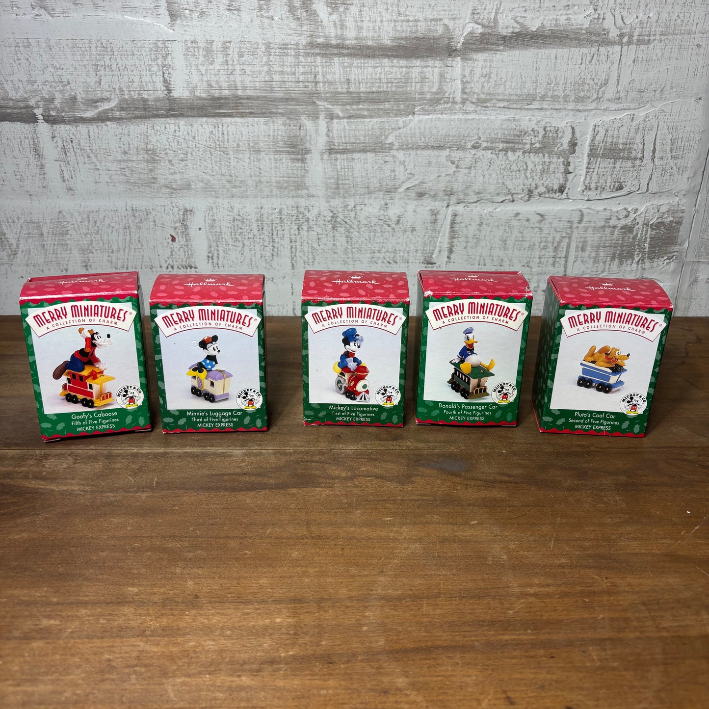1998 Hallmark Merry Miniatures Mickey's Express Train Collection