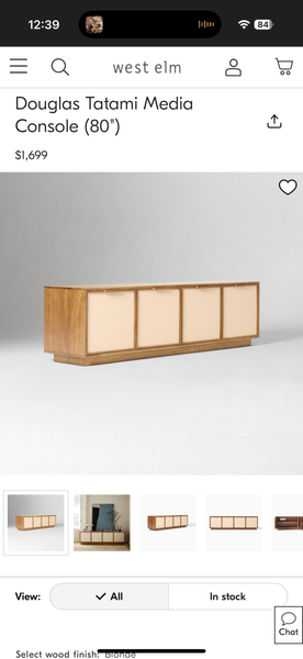 West Elm “Douglas” Media Tv Stand