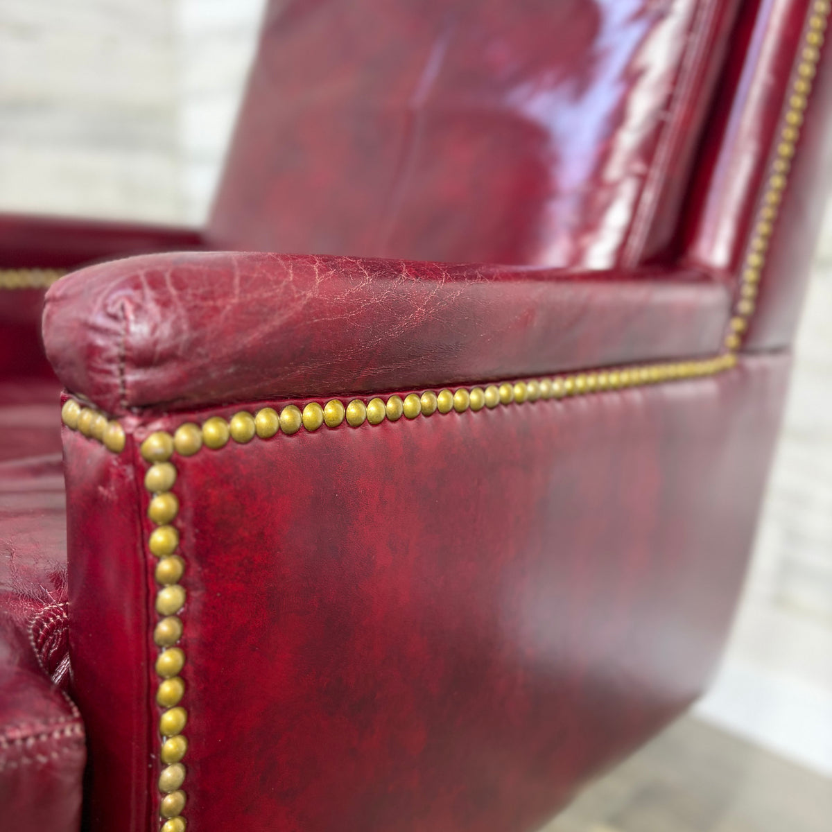 Vintage Paoli Leather Office Chair