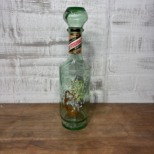 Vintage Old Fitzgerald Kentucky Bourbon Whiskey Glass Decanter