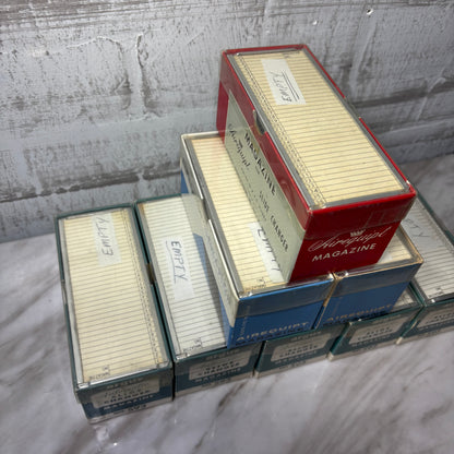 Vintage Lot Of 8 Airequipt and Argus Slide Projector Magazines Empty