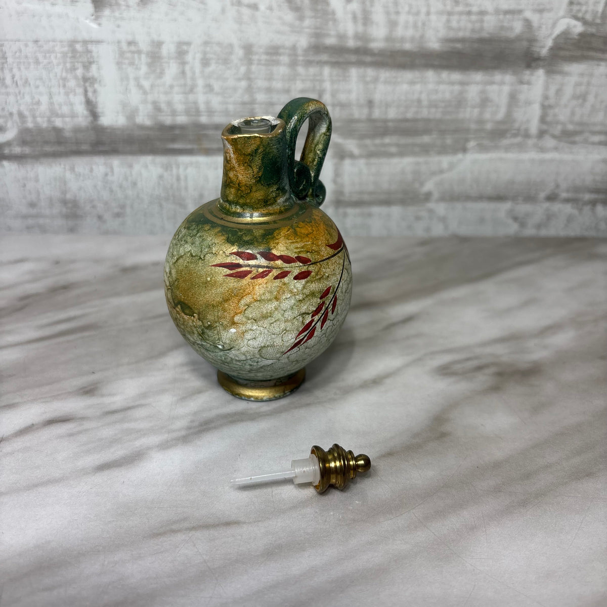 Vintage Miniature Hand-Painted Greek Perfume Bottle