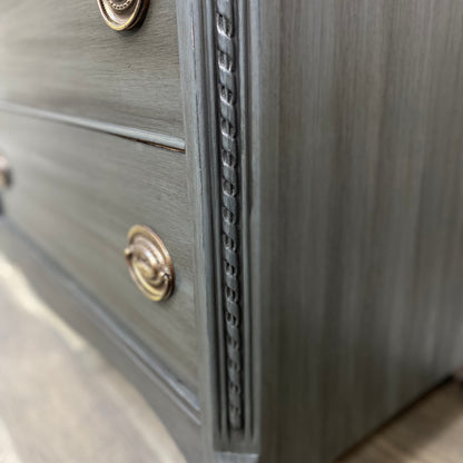Refinished Buffet Dresser Gray