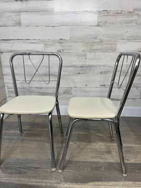 Mid Century Kids Chrome Chairs