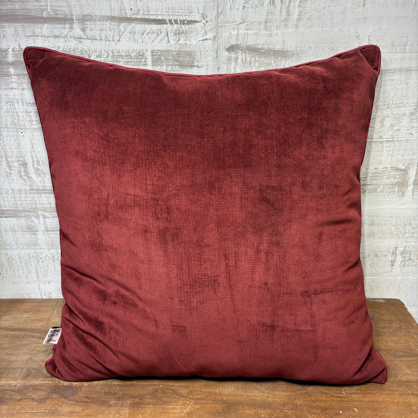 Large Red Pillow Throw Pillow
