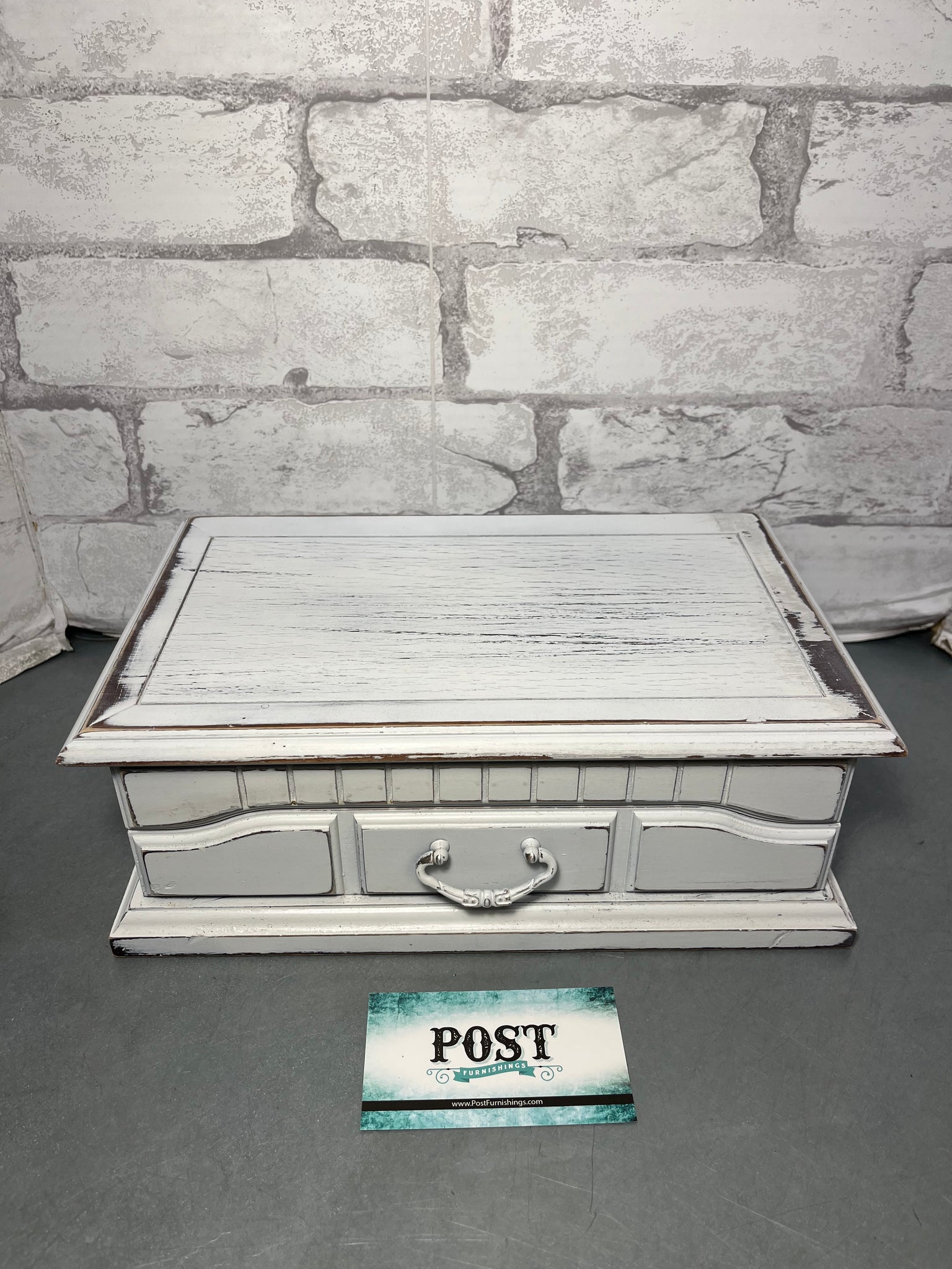 Shabby Chic White Jewelry Box