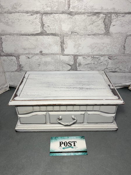 Shabby Chic White Jewelry Box