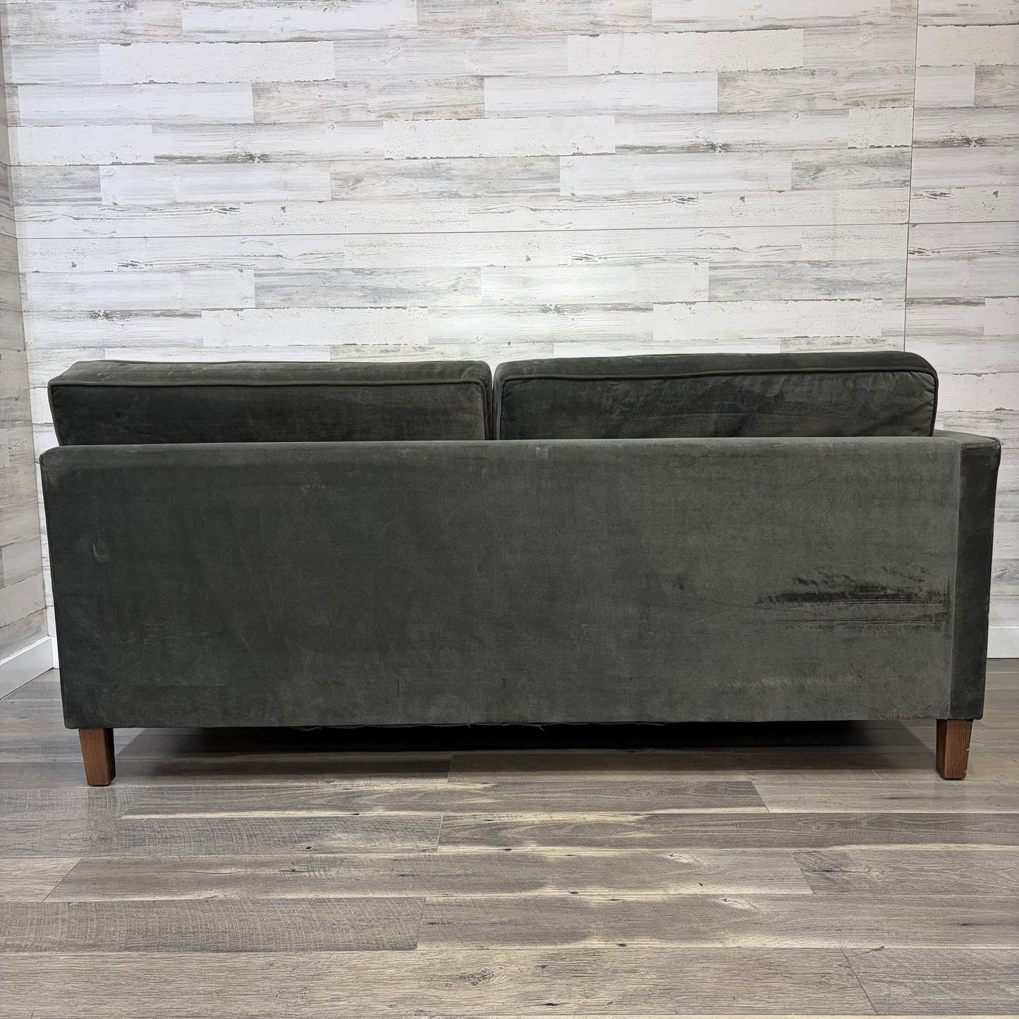 Dark Green 2pc Sectional Modern Couch