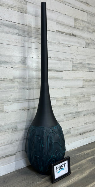 Tall Metal Vase Black