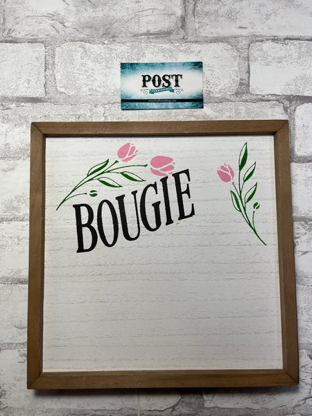 “Bougie” Wooden Wall Decor