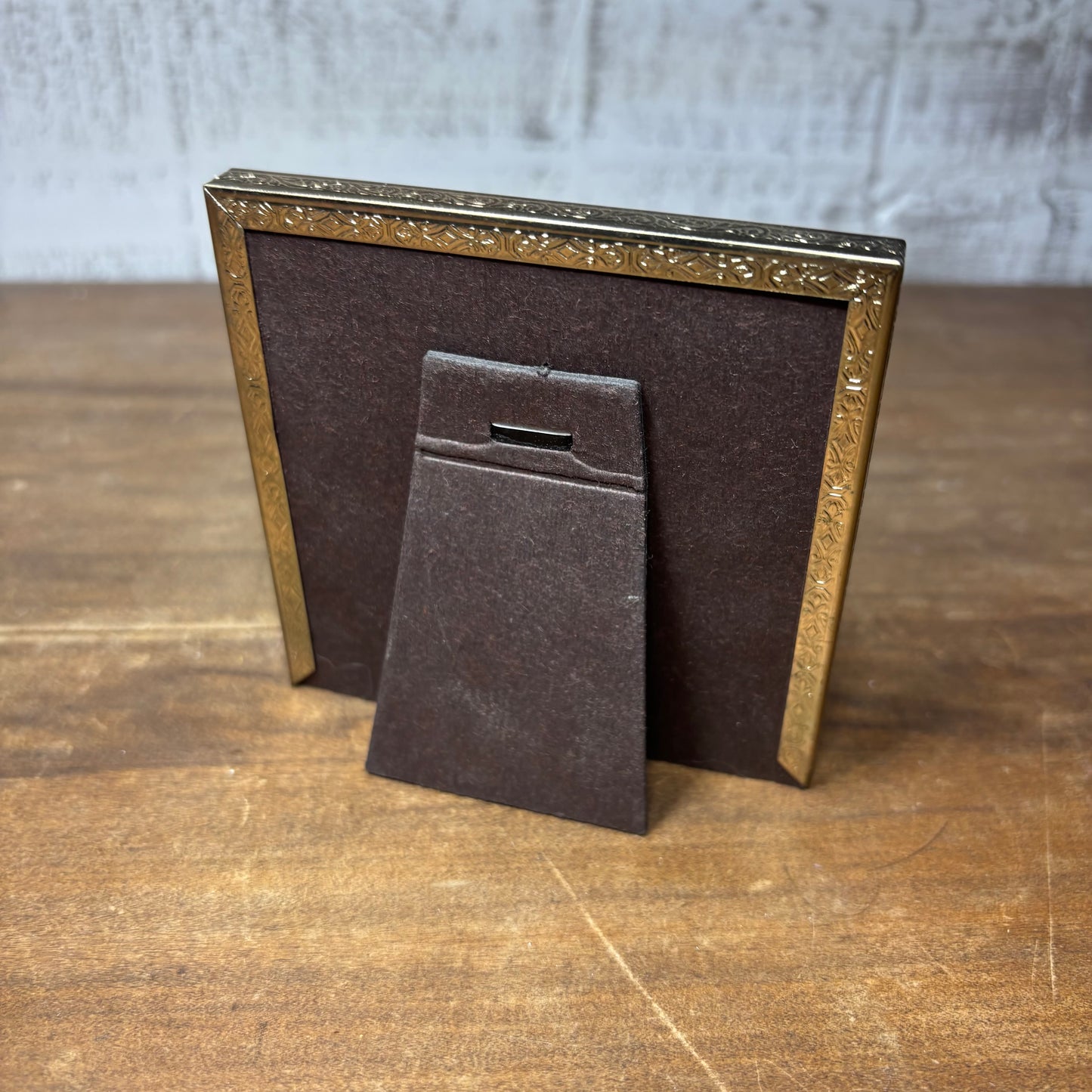 Vintage Style Square Gold Metal Picture Frame