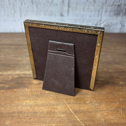 Vintage Style Square Gold Metal Picture Frame