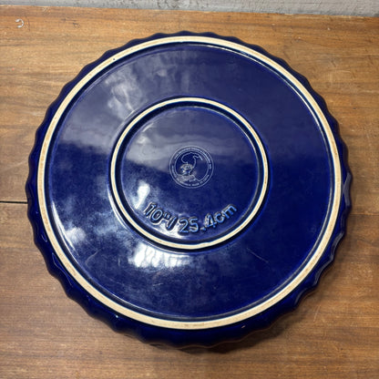 Roshch Cobalt Blue Quiche Porcelain Dish