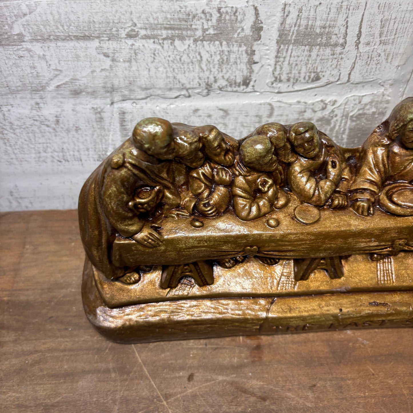 “The Last Supper” Hanging Chalkware Sculpture