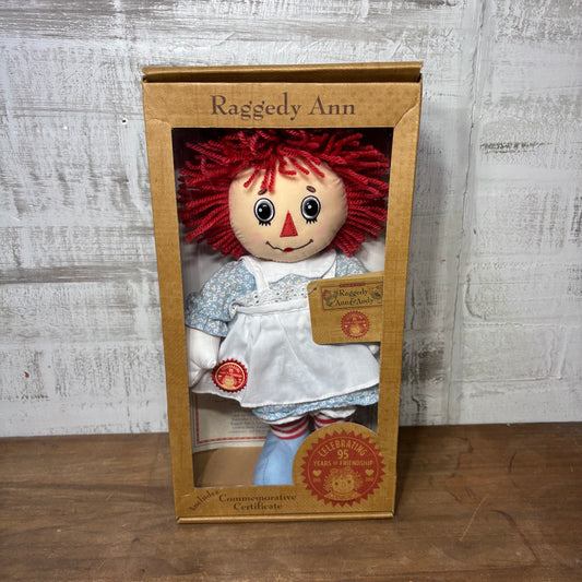 Vintage 95th Anniversary Raggedy Ann New In Box Doll