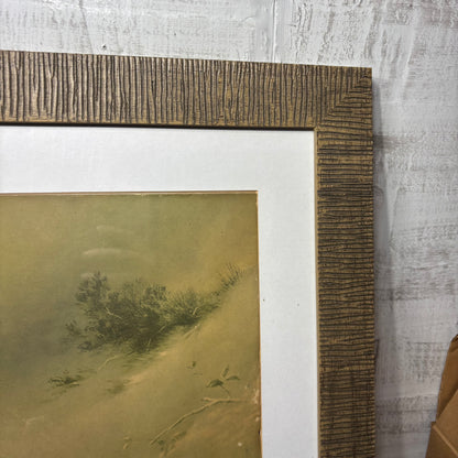 Mid Century Modem Unique Lassie Collie “Shepherds Call” Framed Art