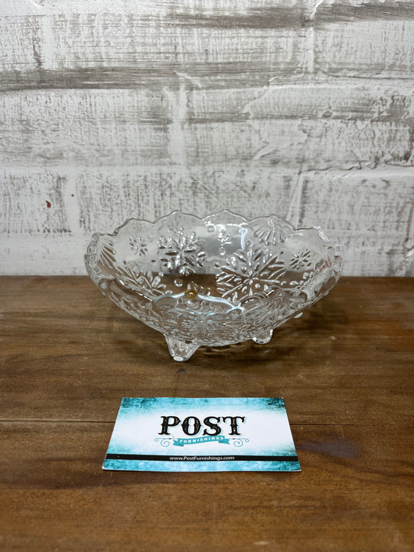 Mikasa Snowflake Footed Bowl Candy Dish