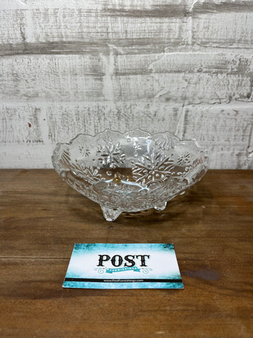 Mikasa Snowflake Footed Bowl Candy Dish