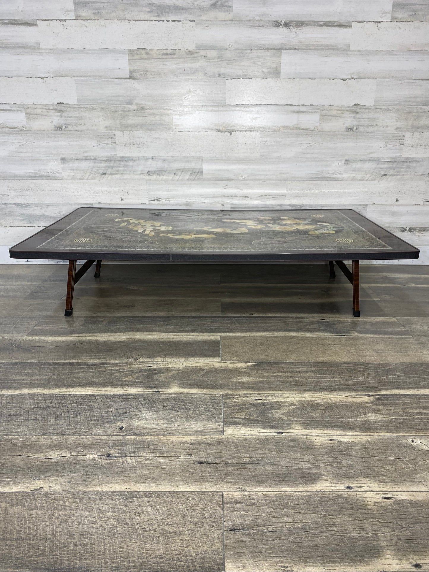 Vintage Folding Korean Tea Table - Brown