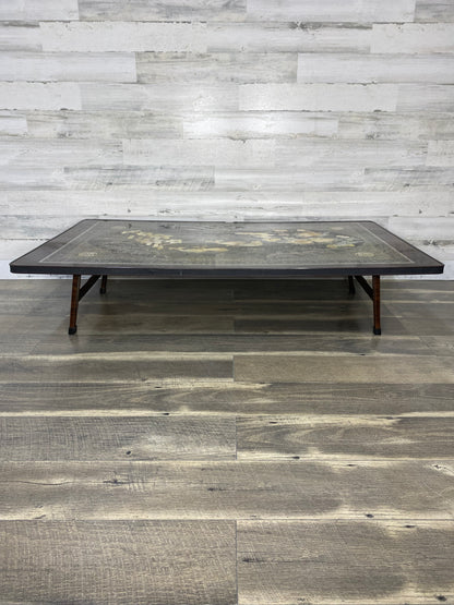 Vintage Folding Korean Tea Table - Brown