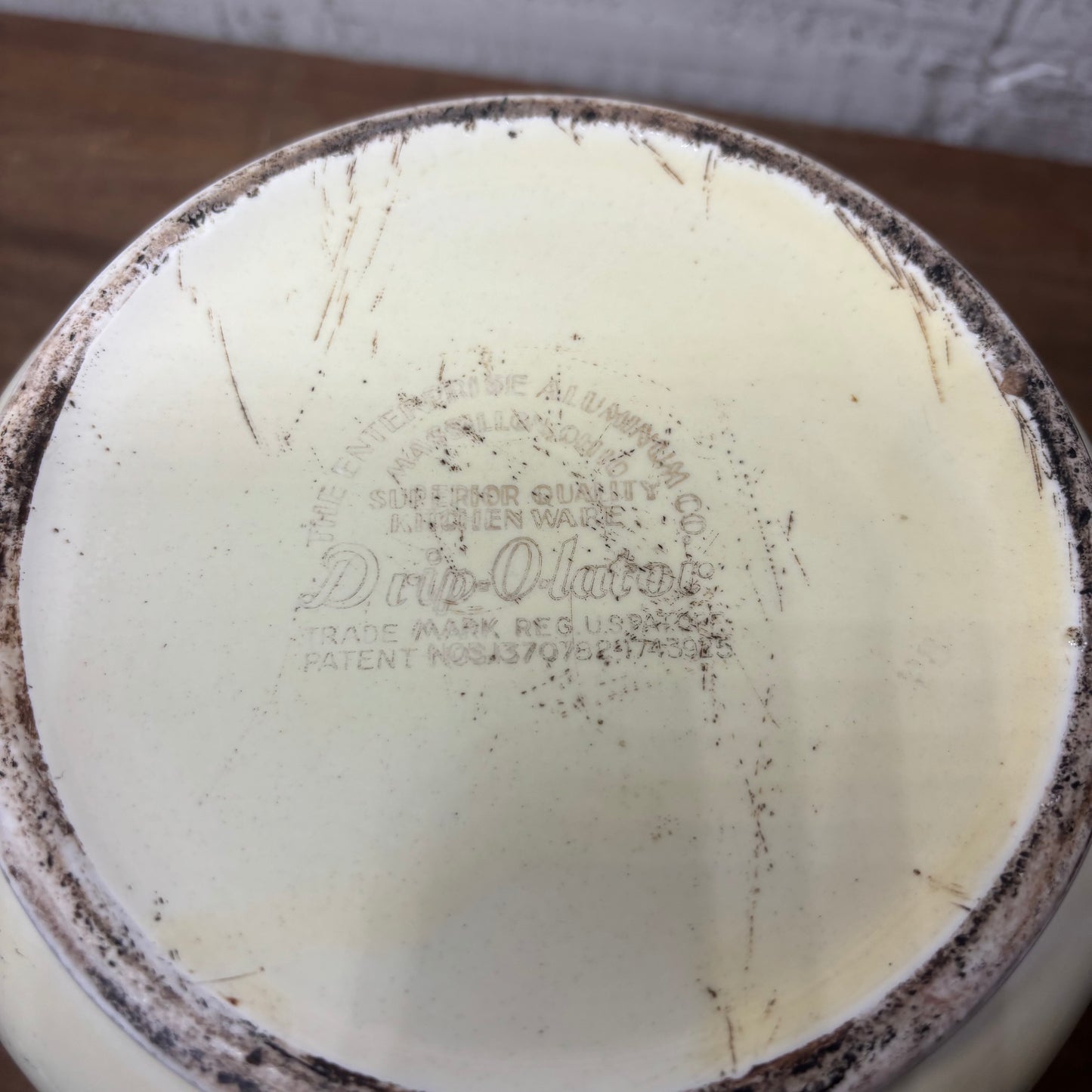 Antique Hall "Crocus" Meltdown Coffee Pot Planter Pot