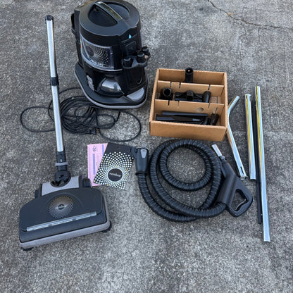 Rainbow E-2 Blk Canister Vacuum With Power Nozzle and Attachments