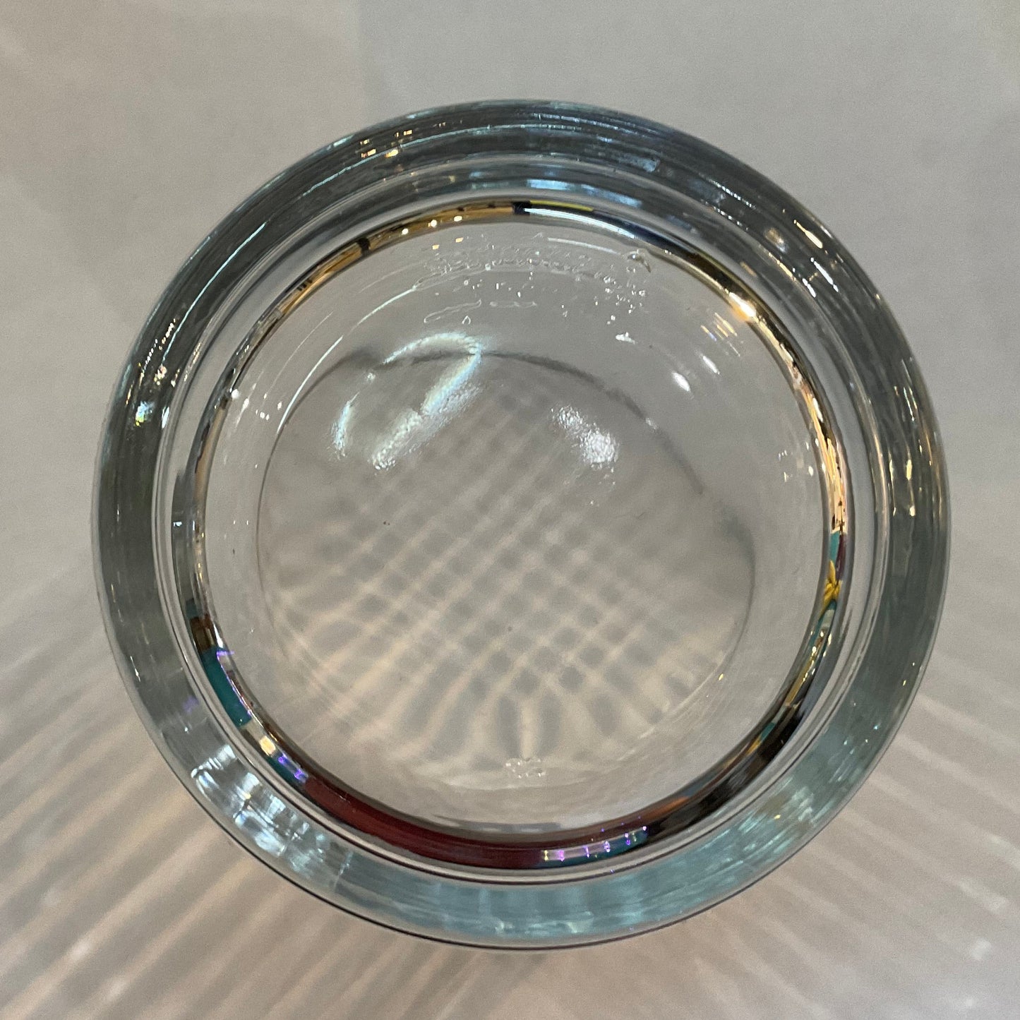Set Of Four Ribbed Low Glasses
