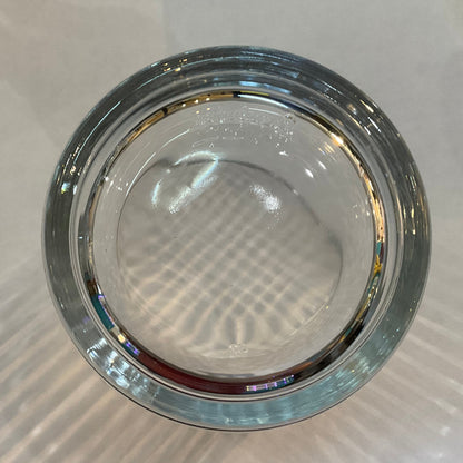 Set Of Four Ribbed Low Glasses