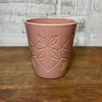 Pink Geometric Pot