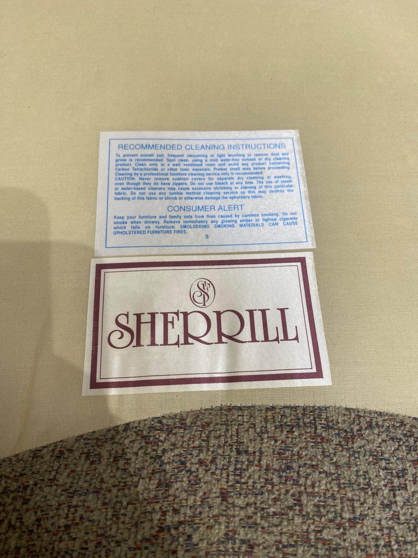 3pc Sherrill Sectional Sofa Couch