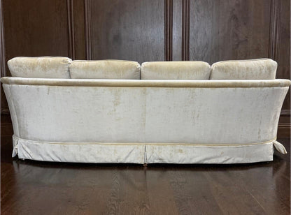 Vintage Mid Century Long Yellow Sofa Couch