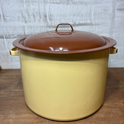 Vintage Enamel Stock Pot