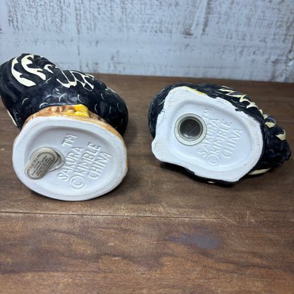 Vintage Sakura Kimble Hand Painted Chicken/ Rooster Salt & Pepper Shaker Set