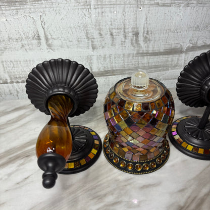 PartyLite Global Fusion Mosaic Wall Sconces