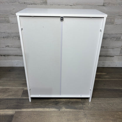 White Floor Storage Cabinet