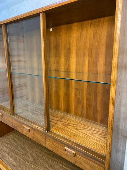 Mid Century Keller Walnut Hutch