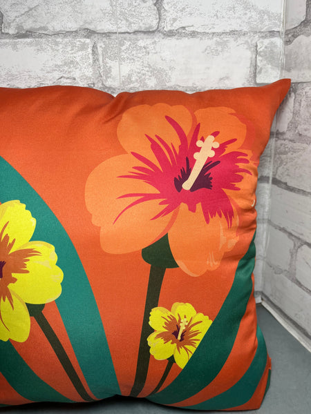 Hibiscus Flower Pillow