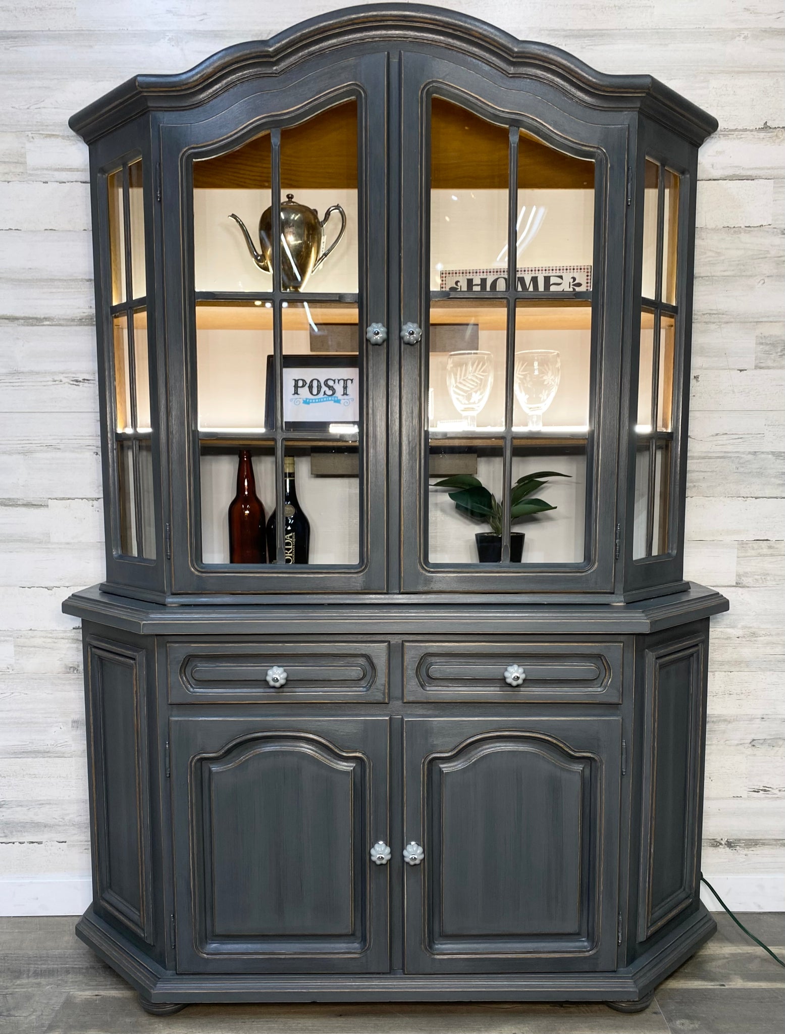 Dark Gray 2pc Hutch