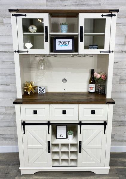 Farmhouse White Hutch