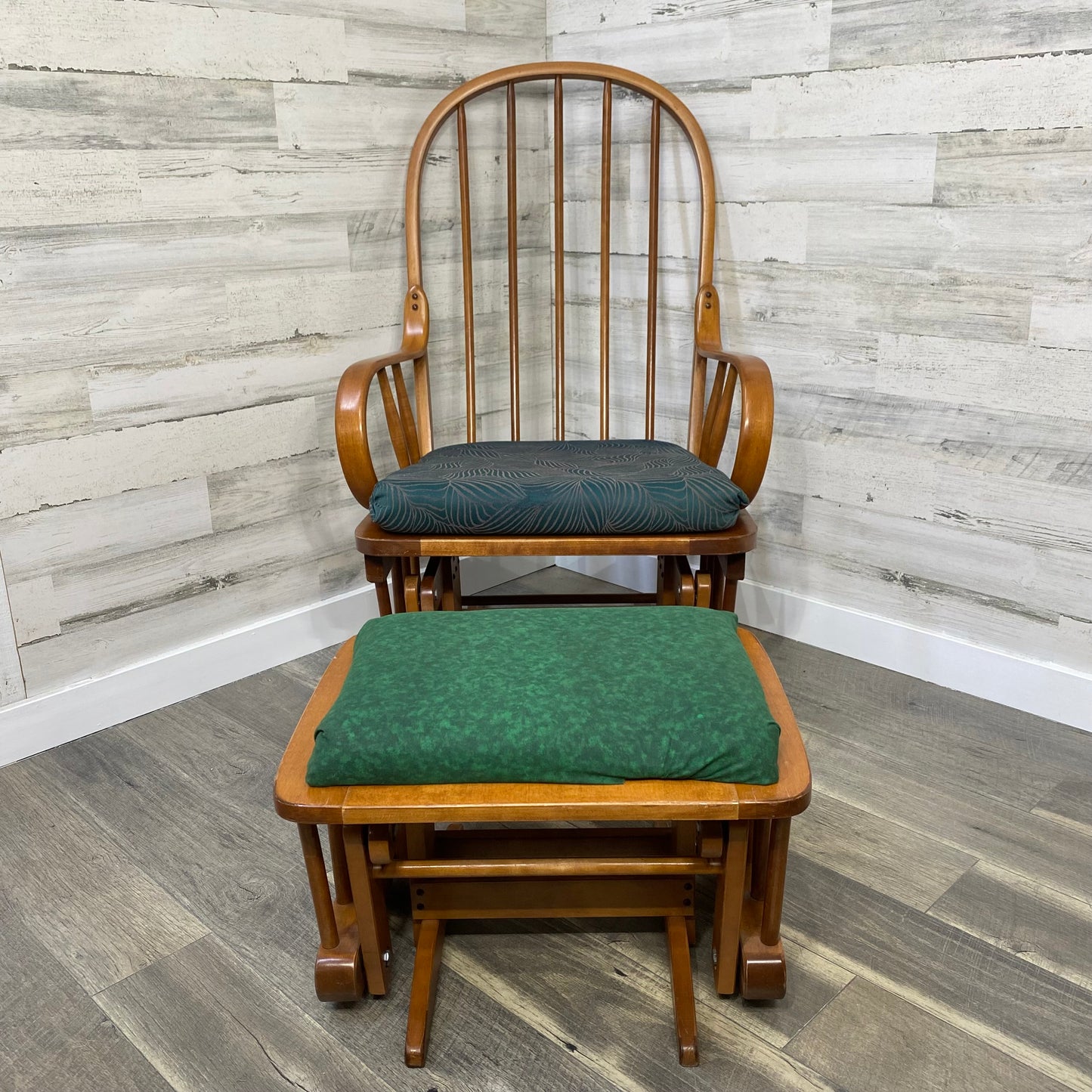 Vintage Wood Gliding Rocking Chair