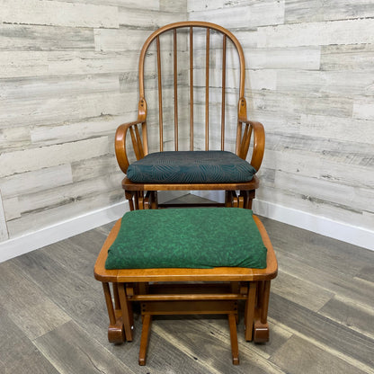 Vintage Wood Gliding Rocking Chair