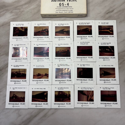 Vintage Boxed Set of 20 35mm “Southern Pacific” Interurban Film Slides