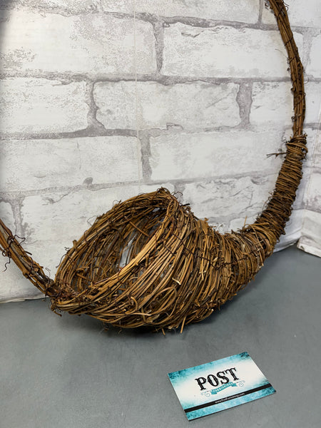 Grapevine Cornucopia Wreath